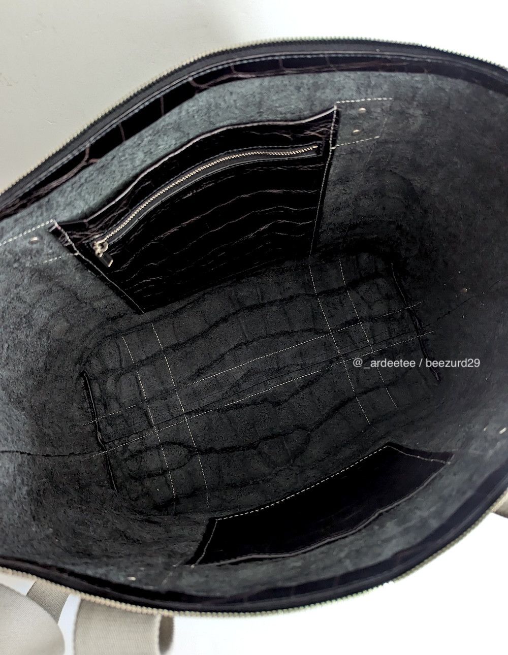 Rick Owens 💥$50K CROCODILE JUMBO SCALE TROLLEY TOTE BAG Size ONE SIZE - 13 Thumbnail