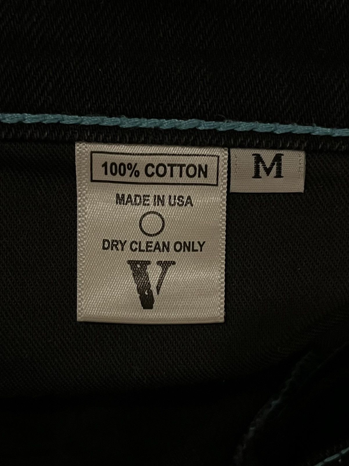Vlone Vlone Blue Old English Denim Size US 32 / EU 48 - 7 Thumbnail