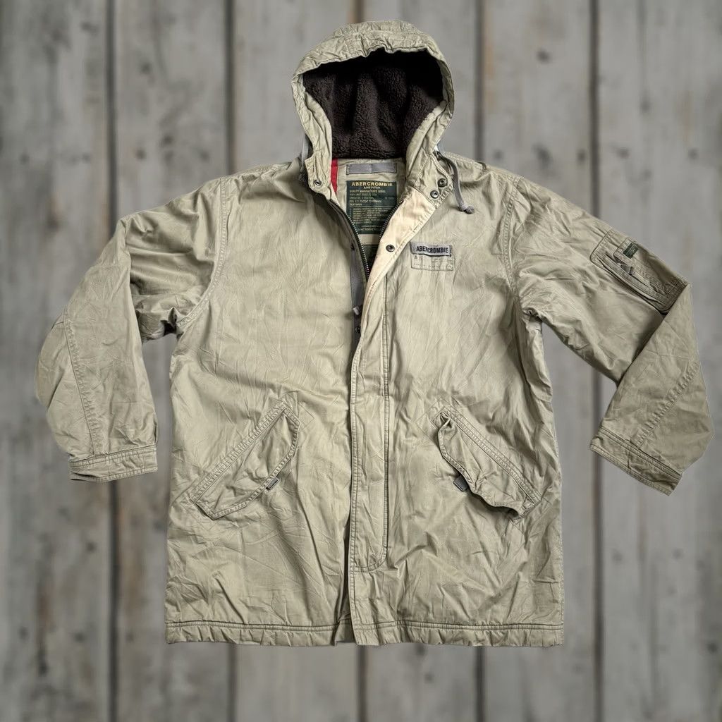 Abercrombie & Fitch Vintage Abercrombie & Fitch Parka Jacket M Lined Hooded Heavyweight Military Size US M / EU 48-50 / 2 - 1 Thumbnail