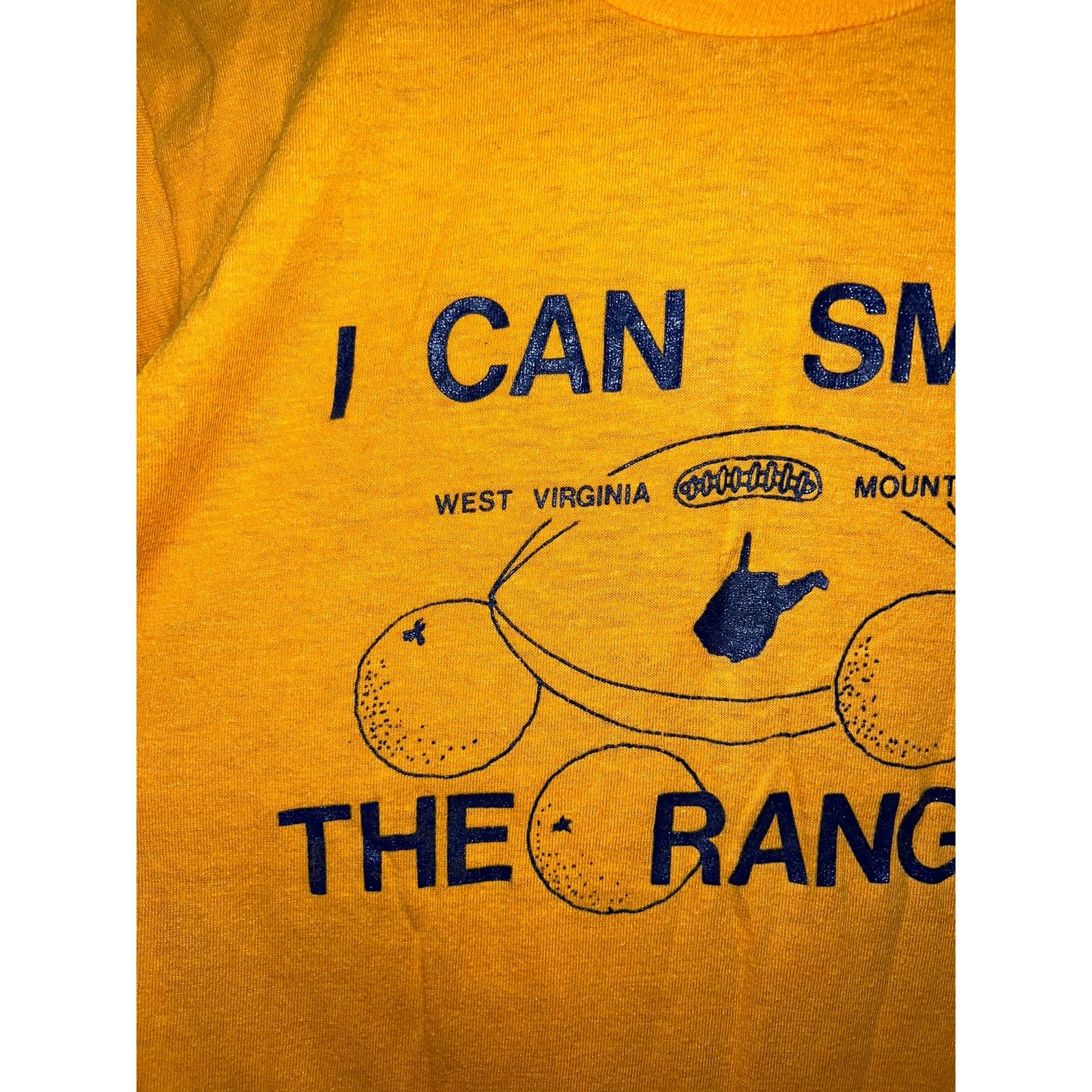 Vintage Vintage West Virginia Mountaineers Shirt Oranges Tee 1970s S Size US S / EU 44-46 / 1 - 2 Thumbnail