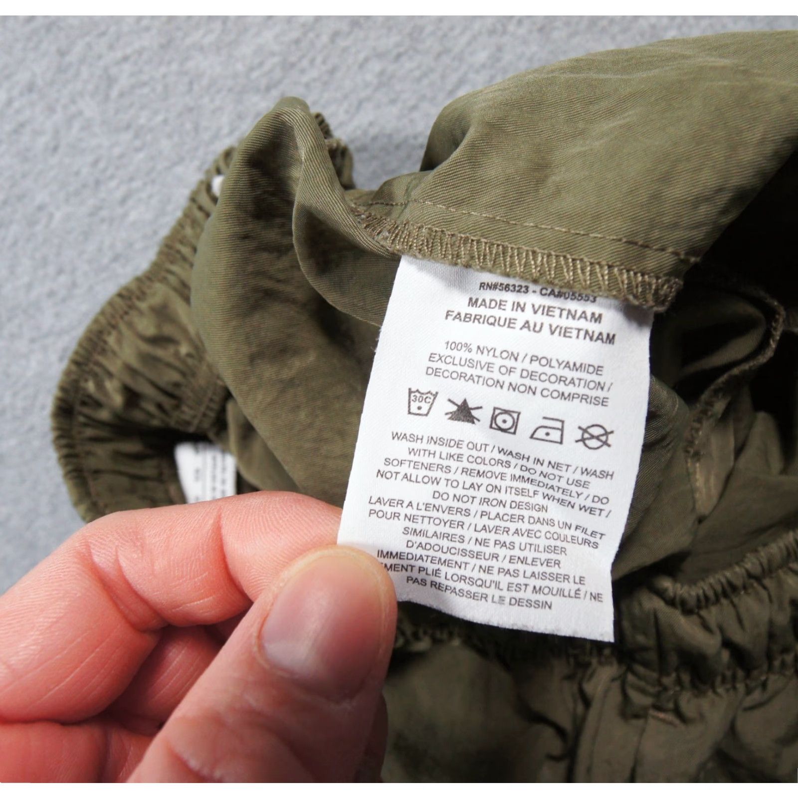 Nike Nike Pants Womens XS Green Windbreaker Cargo Pockets Baggy High Rise Ladies Size 26" / US 2 / IT 38 - 7 Thumbnail