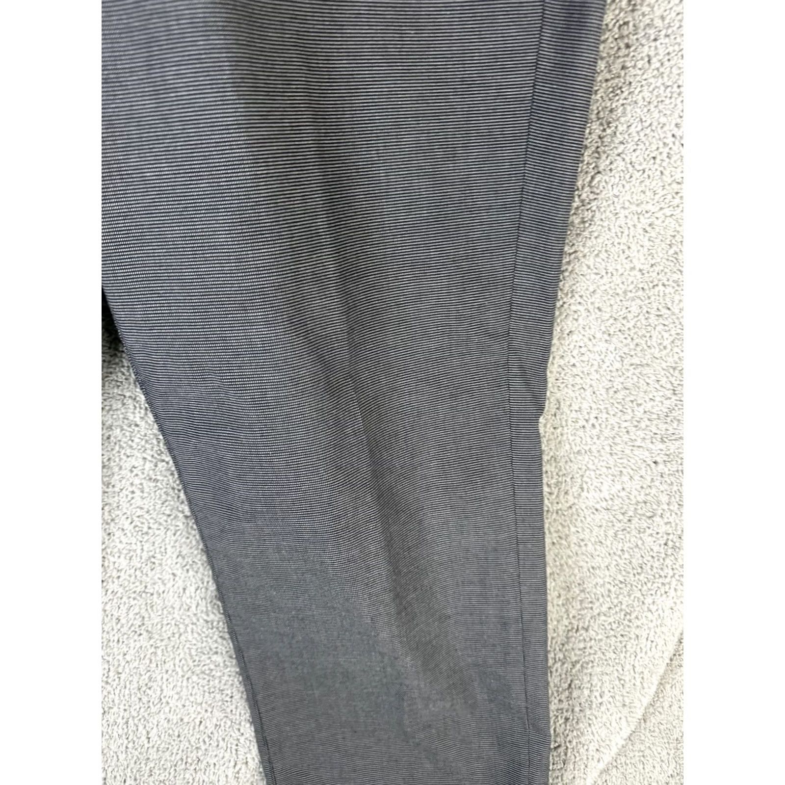 Bonobos Bonobos Pants Mens 33x32 Gray Stripe Chino Dress Stretch Flat Front Tapered Weekday Warrior Tuesday Casual Business Size US 33 - 7 Thumbnail