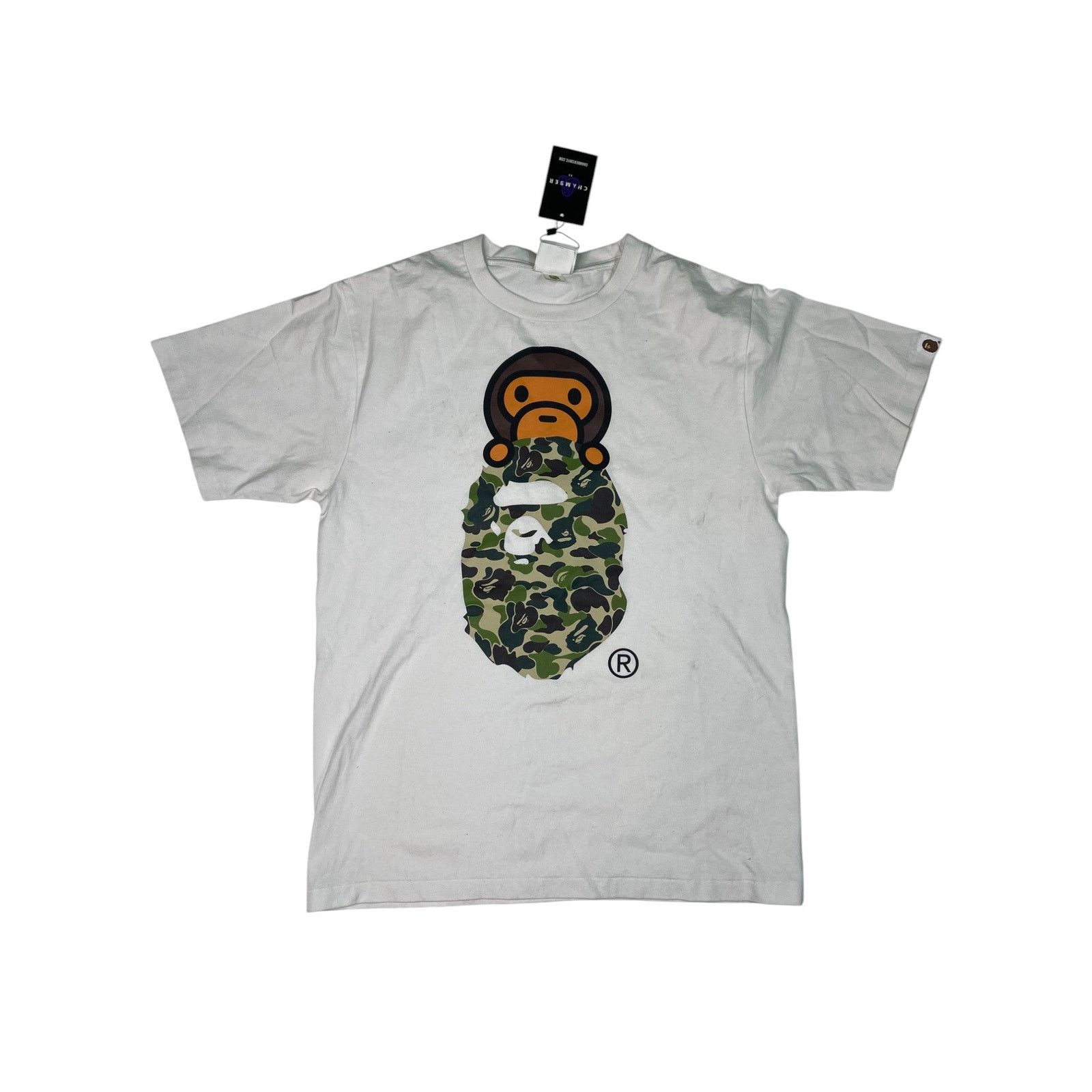 Bape BAPE Baby Milo White Camo T-Shirt Size US M / EU 48-50 / 2 - 1 Thumbnail