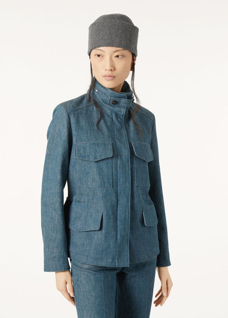 Loro Piana o1srvl11e0526 FAP2842 Traveler Mini Field Jacket in Blue Size XS / US 0-2 / IT 36-38 - 4 Thumbnail