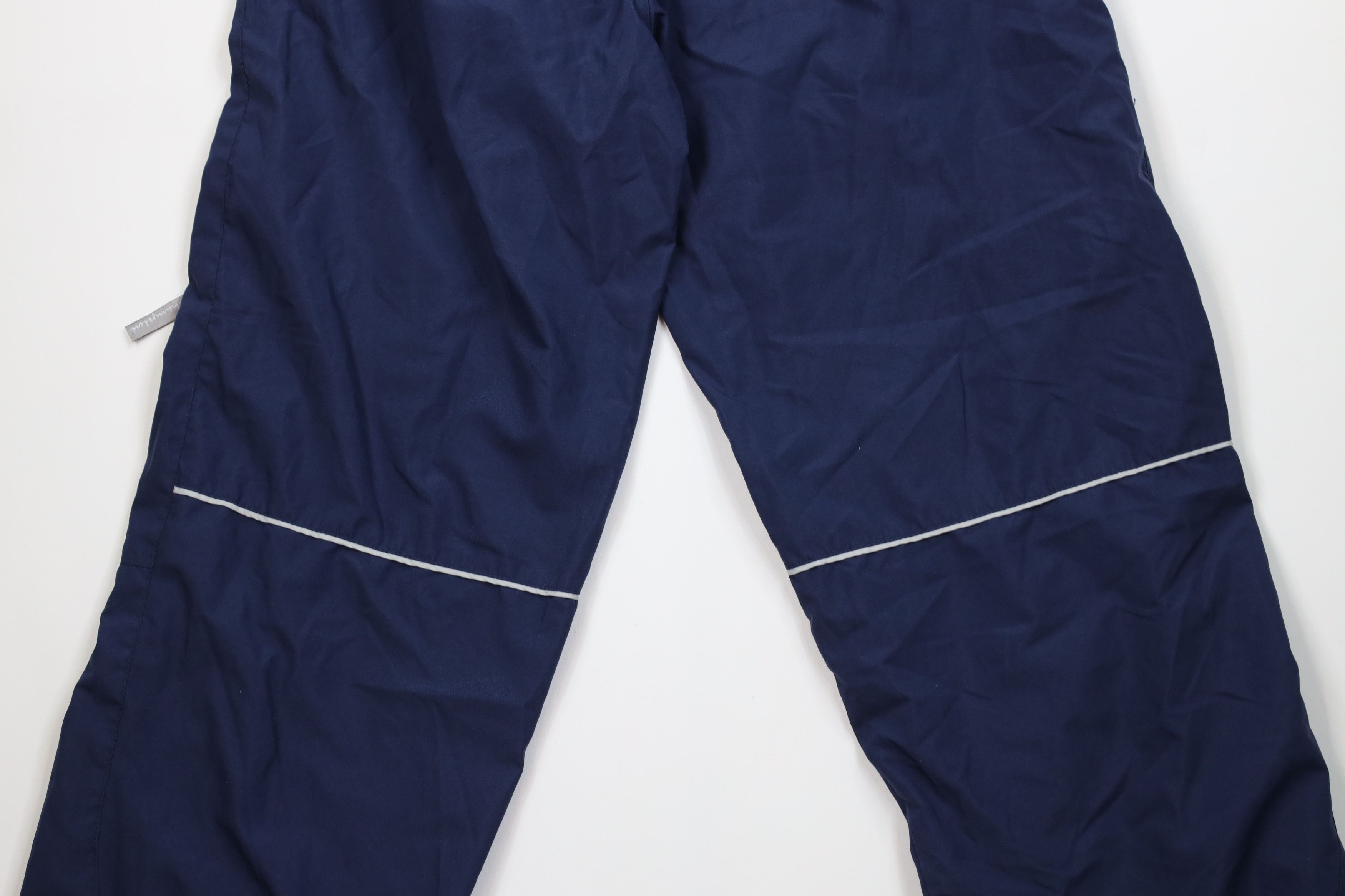 Champion Vintage 90s Champion Spell Out Lined Wide Leg Pants Blue Size US 34 / EU 50 - 13 Thumbnail