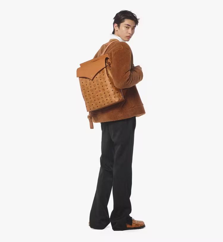MCM o1mt1gz0326 Size: OS / Medium Backpack in Brown/Black Size ONE SIZE - 6 Thumbnail