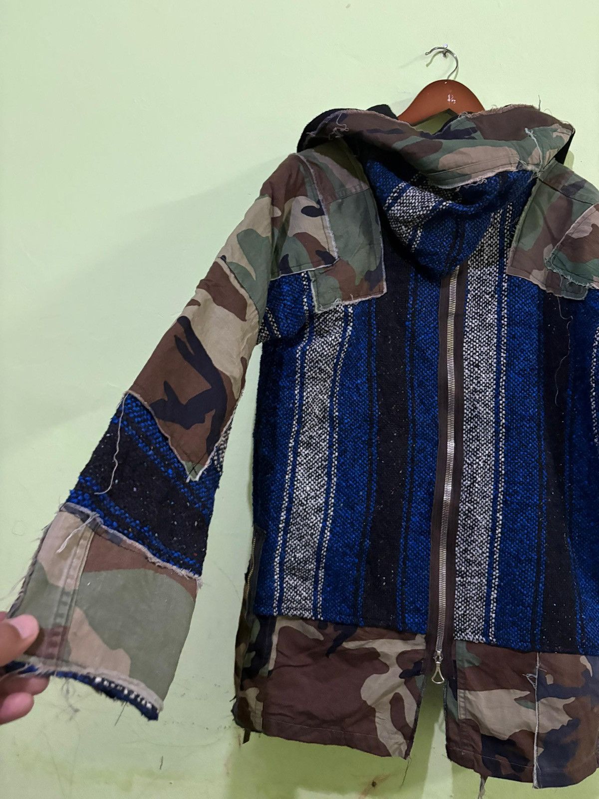 Vintage VTG 90's rebuild Military Cardigan jacket Design Boro Stlye Size US L / EU 52-54 / 3 - 9 Thumbnail
