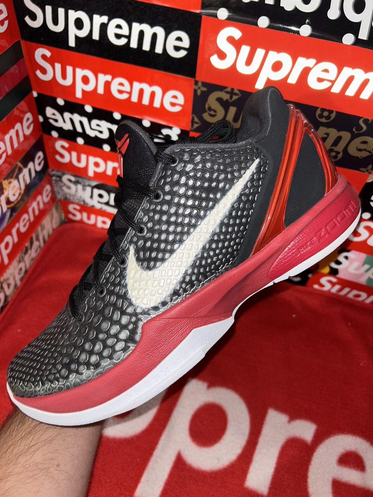 Nike Nike Kobe 6 Bred 429659-001 size 9.5 with box VNDS Size US 9.5 / EU 42-43 - 7 Thumbnail