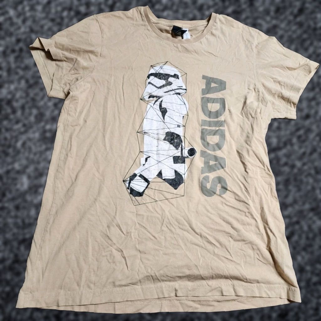 Adidas adidas Star Wars Stormtrooper T-Shirt Beige Adult Large Short Sleeve Activewear Mens Size US L / EU 52-54 / 3 - 1 Thumbnail