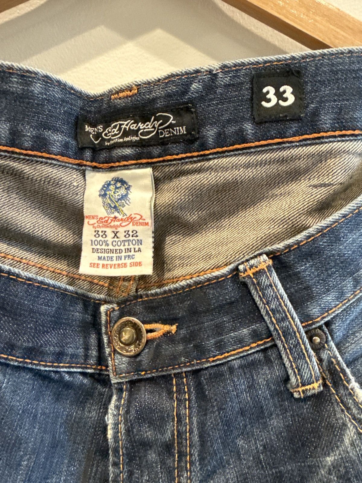 Ed Hardy Ed Hardy Patch Jeans Size US 33 - 3 Thumbnail