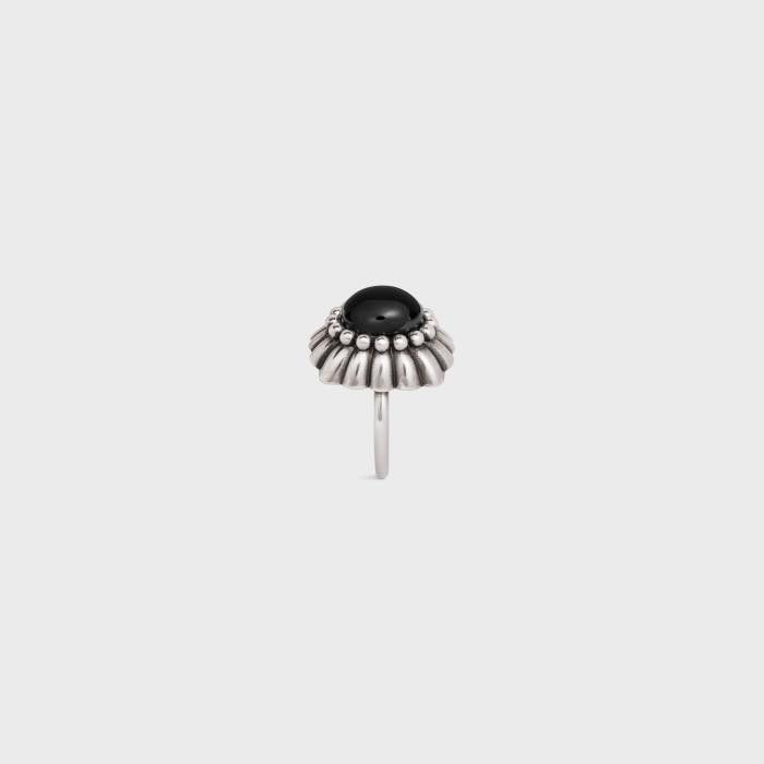 Celine o1bcso1str1024 Size: OS / Fork Ring in Vintage Silver Size ONE SIZE - 3 Thumbnail