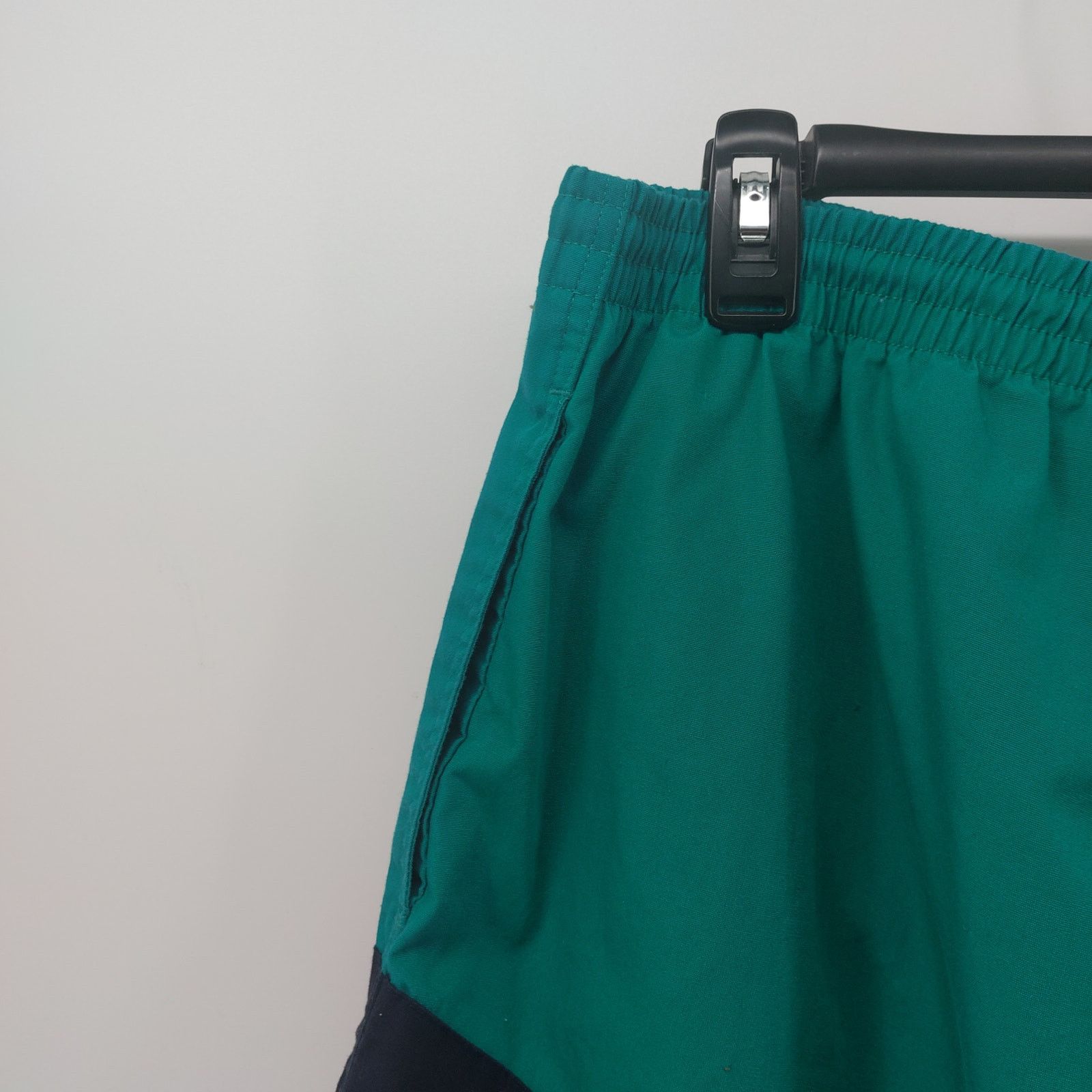 Vintage Vintage Swim Trunks Drawstring Beach Pool Green Navy Blue L Size US 35 - 12 Thumbnail