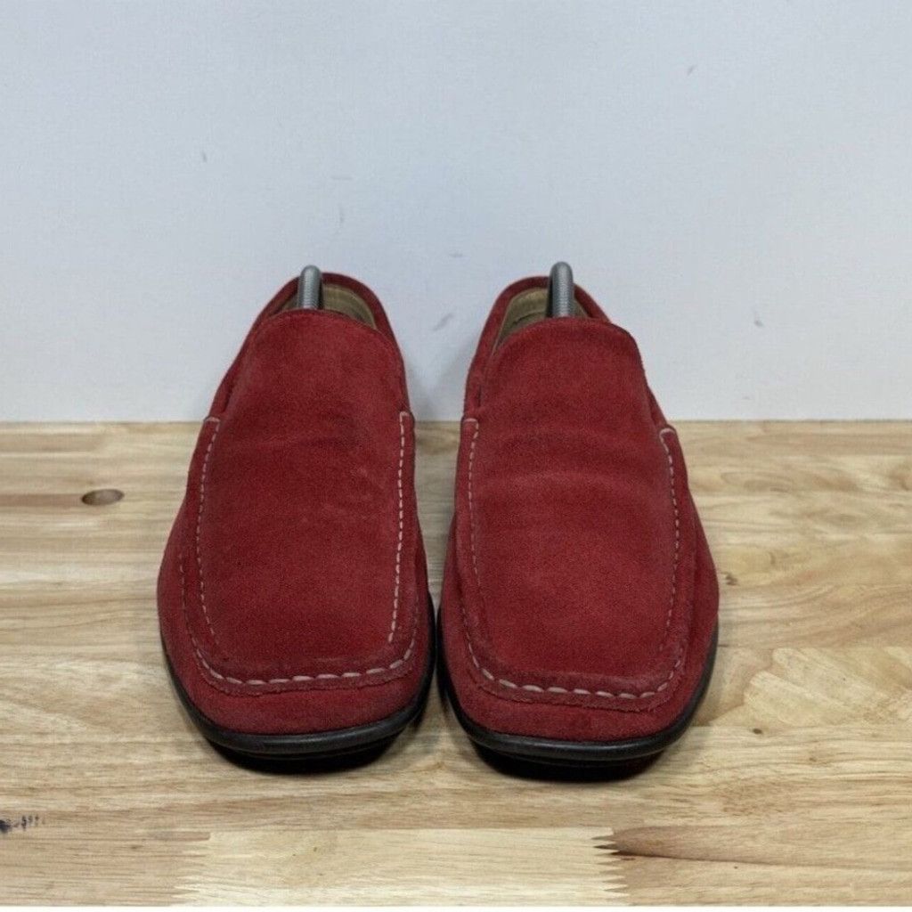 Prada Prada Red Suede Loafers – Monaco F1 Pop-Up, Men's Size 10 Size US 10 / EU 43 - 4 Thumbnail