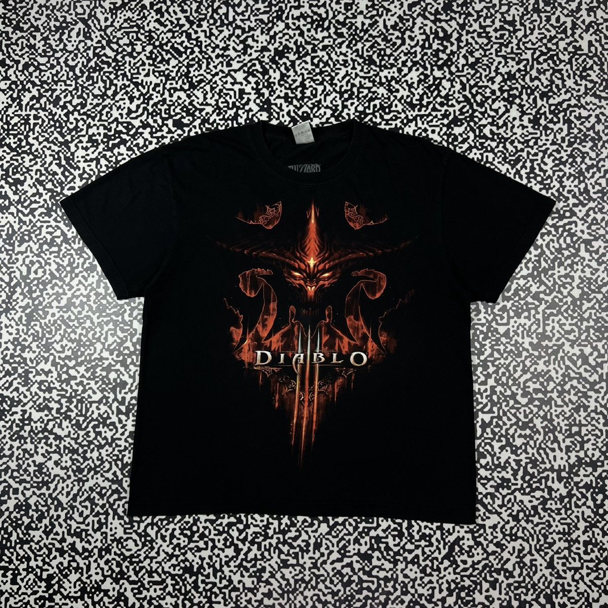 Vintage Vintage Y2K Blizzard Diablo 3 Game T-shirt Skull Devil Face Size US XL / EU 56 / 4 - 1 Thumbnail