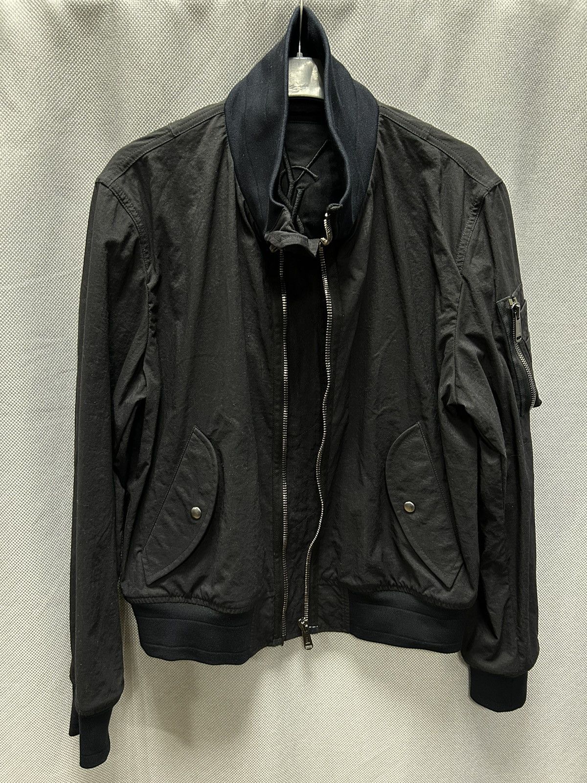 Saint Laurent Paris Vintage YSL Yves Saint Laurent Zip Nylon Bomber Jacket Size US M / EU 48-50 / 2 - 7 Thumbnail