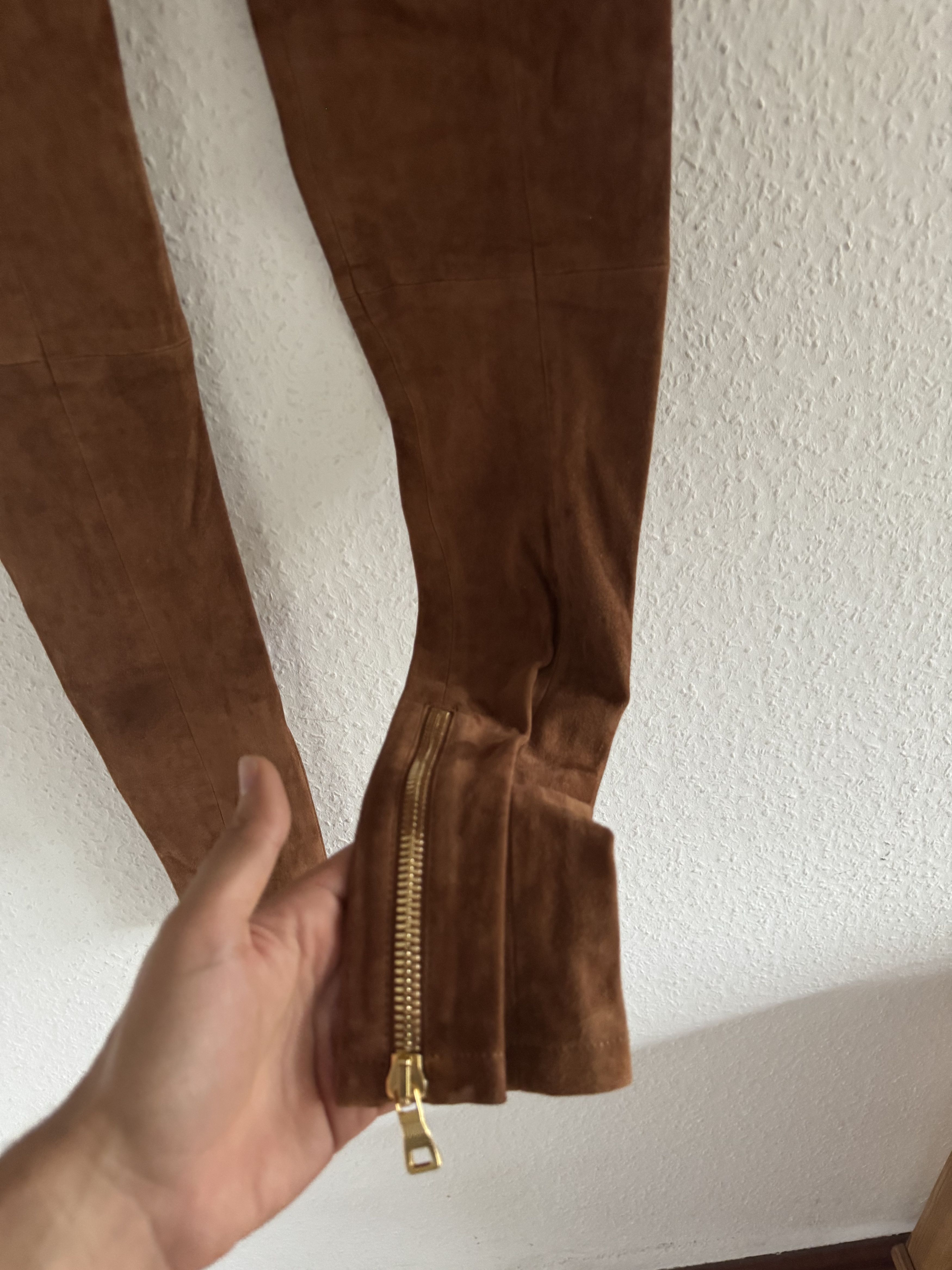 Balmain Suede High-Waist Trousers Size US 26 / EU 42 - 18 Thumbnail