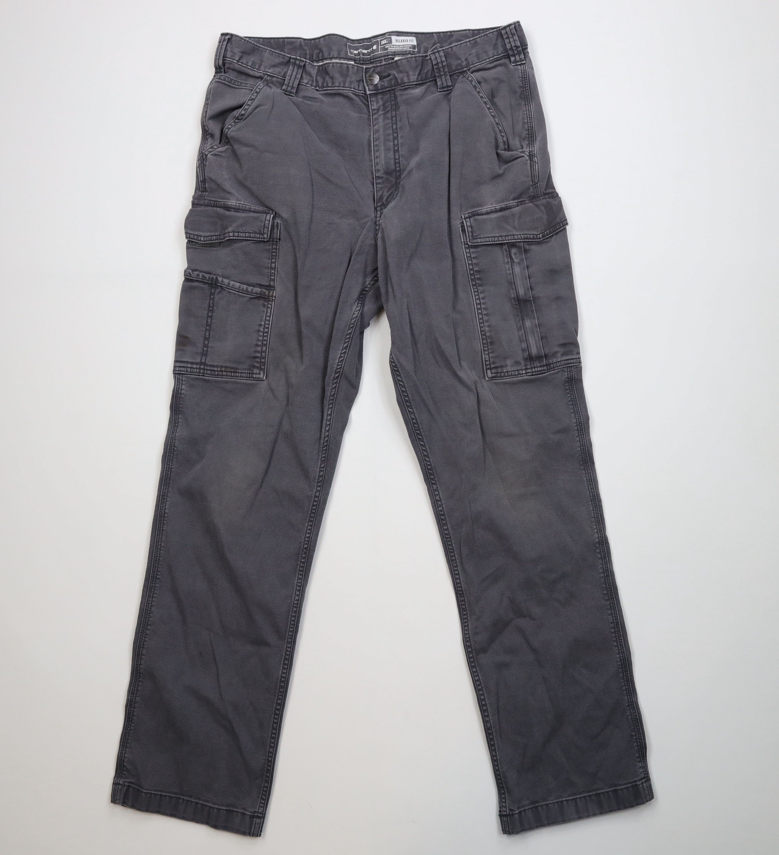 Carhartt Vintage Y2K Carhartt Relaxed Fit Canvas Cargo Pants Gray Size US 36 / EU 52 - 1 Thumbnail