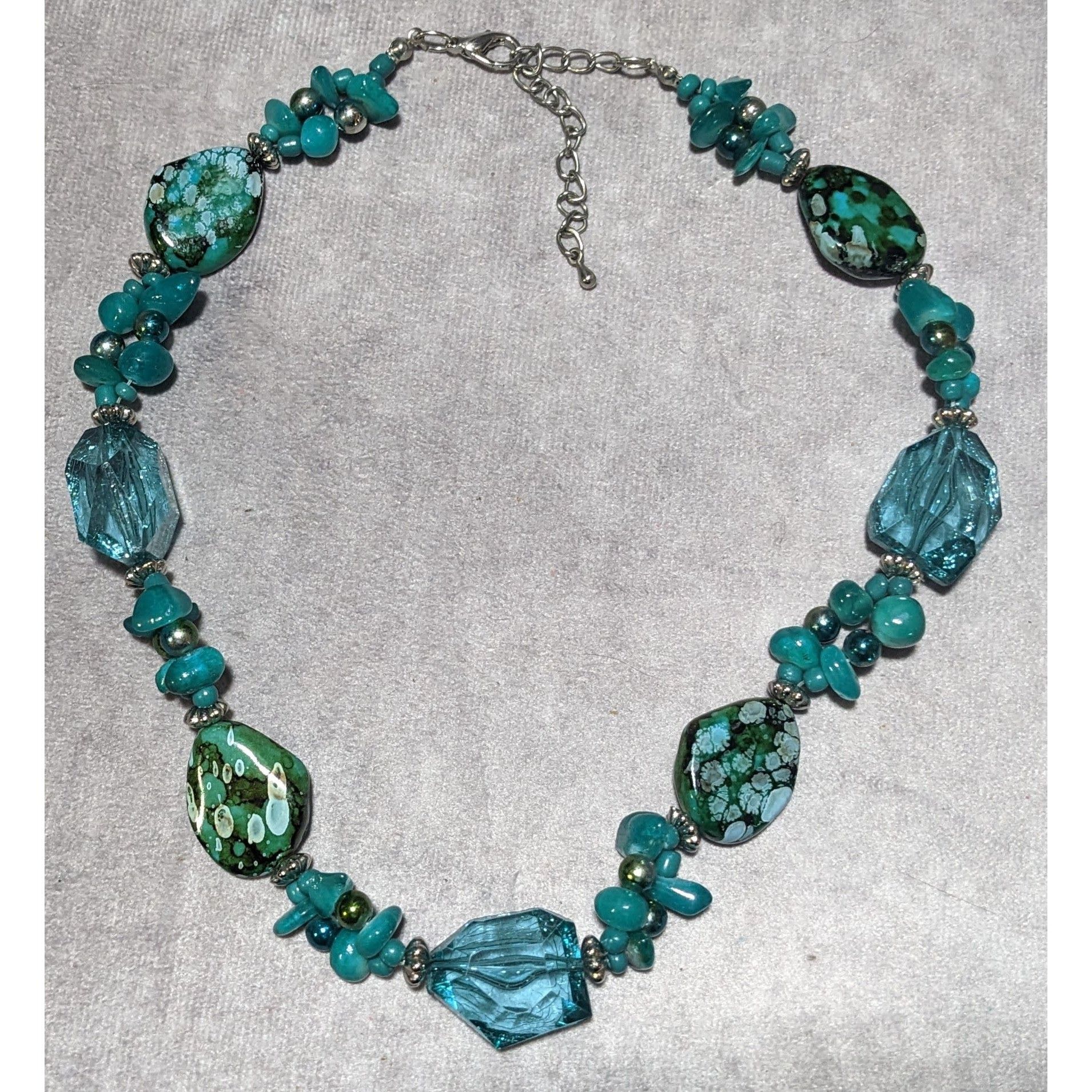 Other Chunky Turquoise Abstract Beaded Necklace Size ONE SIZE - 5 Thumbnail