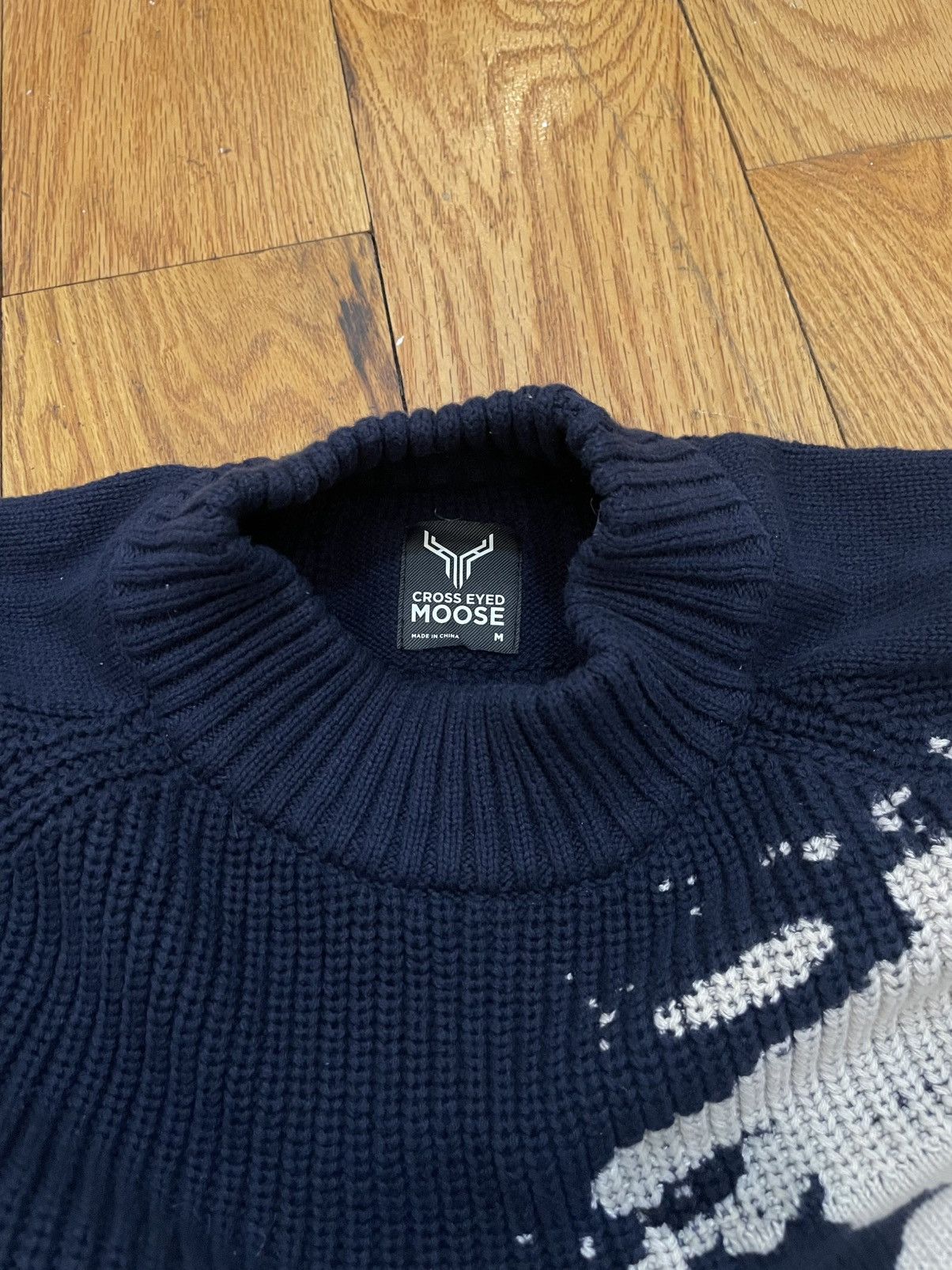 Other Topographic Cross Eyed Moose Sweater Size US M / EU 48-50 / 2 - 4 Thumbnail