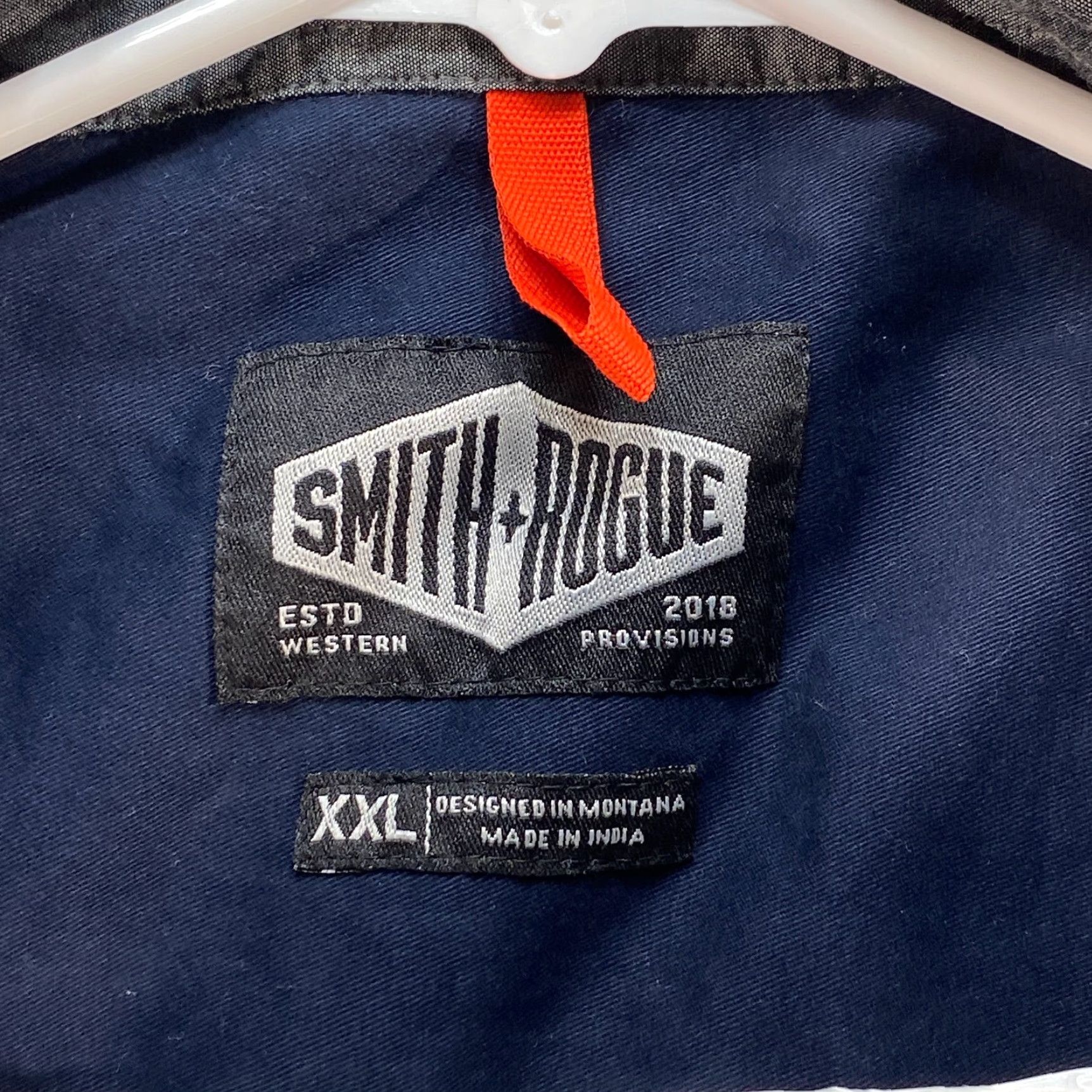 Vintage VINTAGE Smith+Rogue Long Sleeve Snap Up Blue Shirt Mens Size XXL Heavy Cotton Size US XXL / EU 58 / 5 - 6 Thumbnail