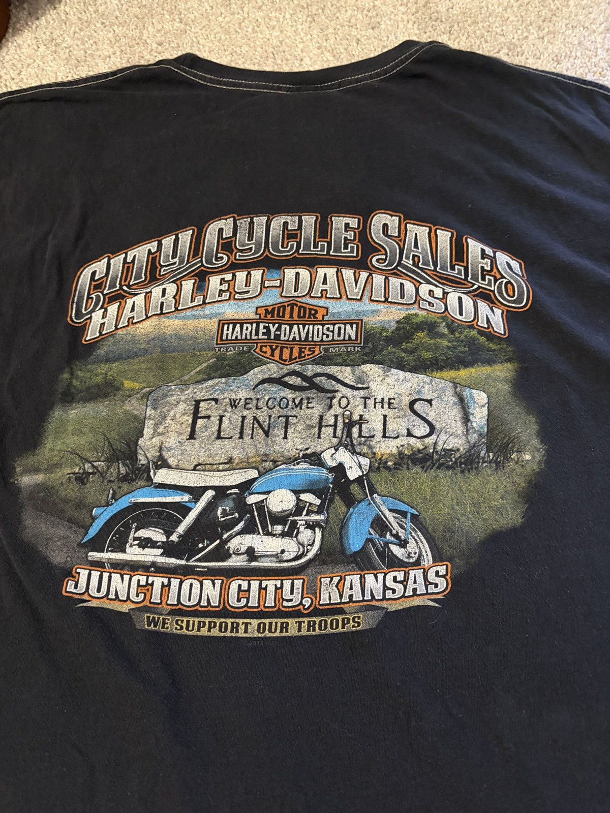 Harley Davidson Harley Davidson Eagle Graphic T Shirt Size XXL Double Sided Size US XXL / EU 58 / 5 - 4 Thumbnail