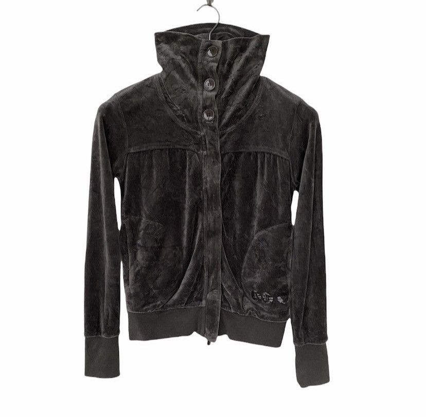 Armani Vintage Armani Button Up Velvet Cropped Jacket Size S / US 4 / IT 40 - 1 Thumbnail