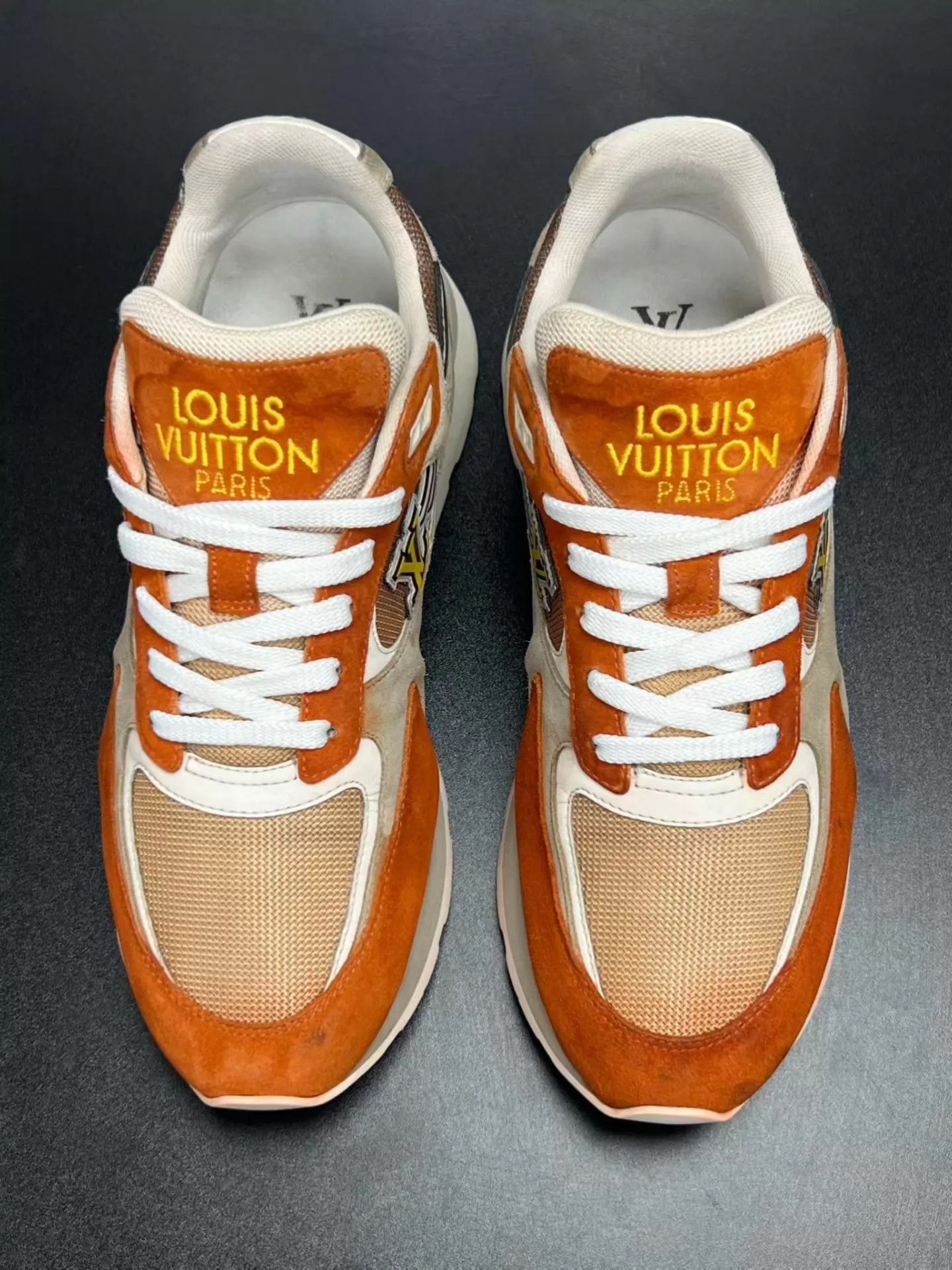 Louis Vuitton LV RUN AWAY Tenis Orange UK7.5/41.5 Size US 8.5 / EU 41-42 - 3 Thumbnail