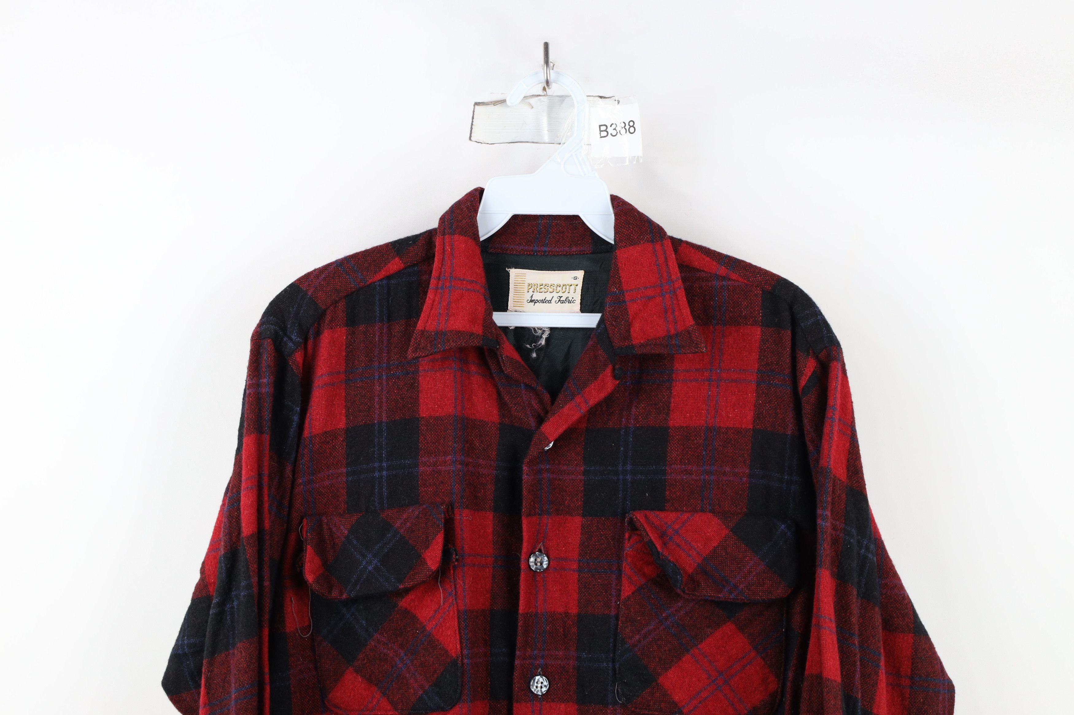 Vintage Vintage 50s 60s Streetwear Looped Collar Board Button Shirt Size US S / EU 44-46 / 1 - 2 Thumbnail