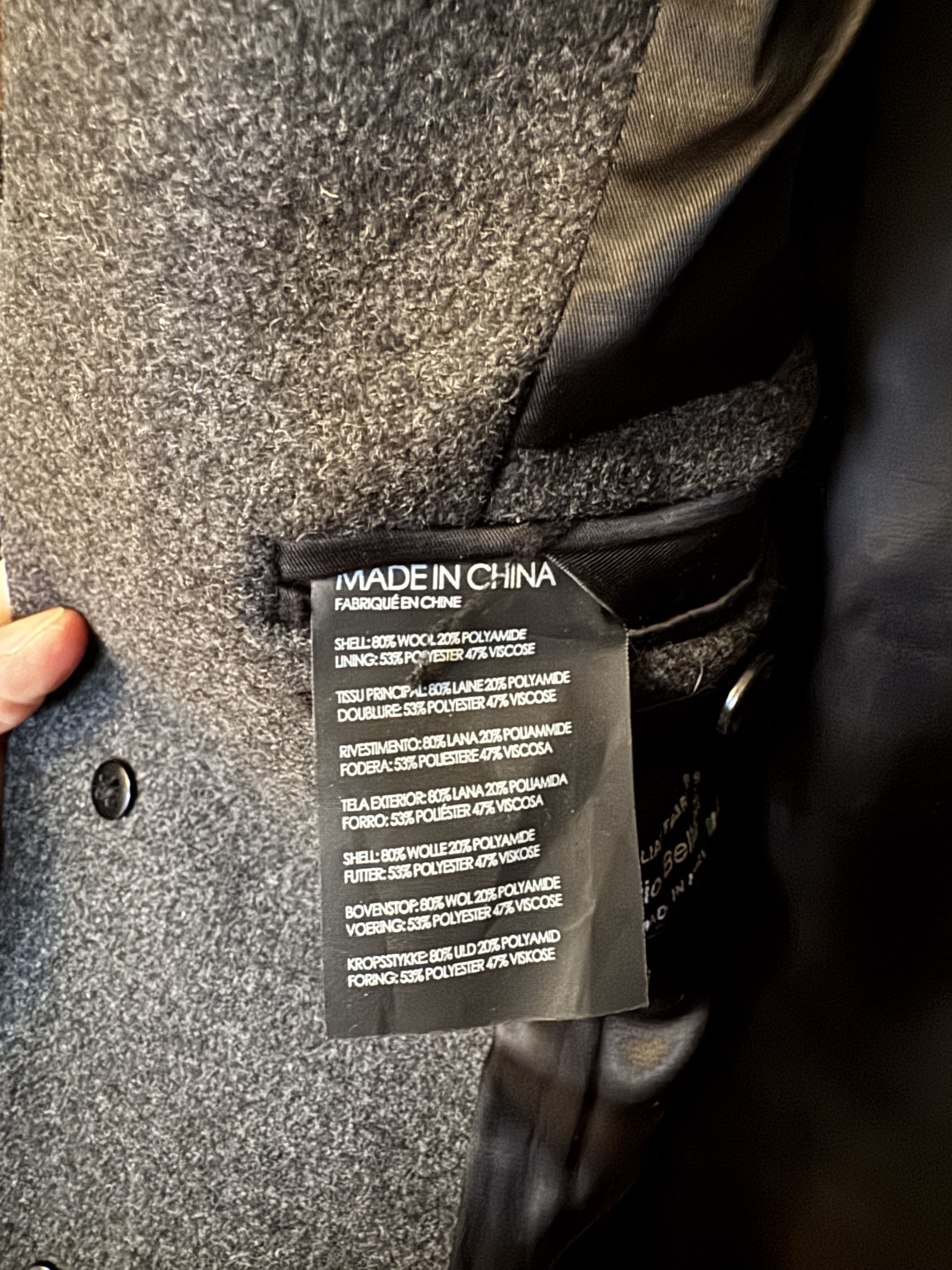 Club Monaco Wool Coat by Mario Bellucci Size US M / EU 48-50 / 2 - 2 Thumbnail