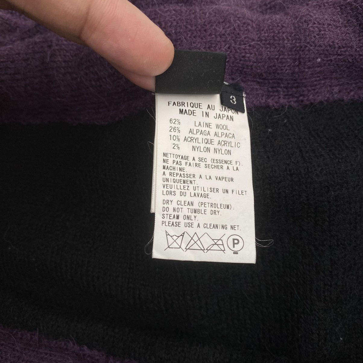 Yohji Yamamoto 💕Iconic Rare Y’s by YOHJI YAMAMOTO Tie Belt OS Wool Skirt Size 28" / US 6 / IT 42 - 10 Thumbnail