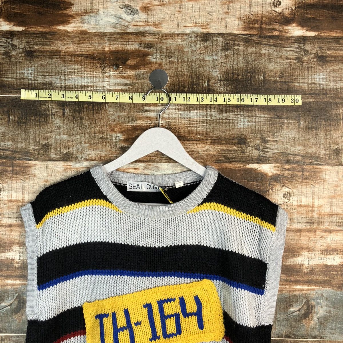 Homespun Knitwear Sean Cover Stripe Vest Knitwear #A1653 Size US S / EU 44-46 / 1 - 4 Thumbnail