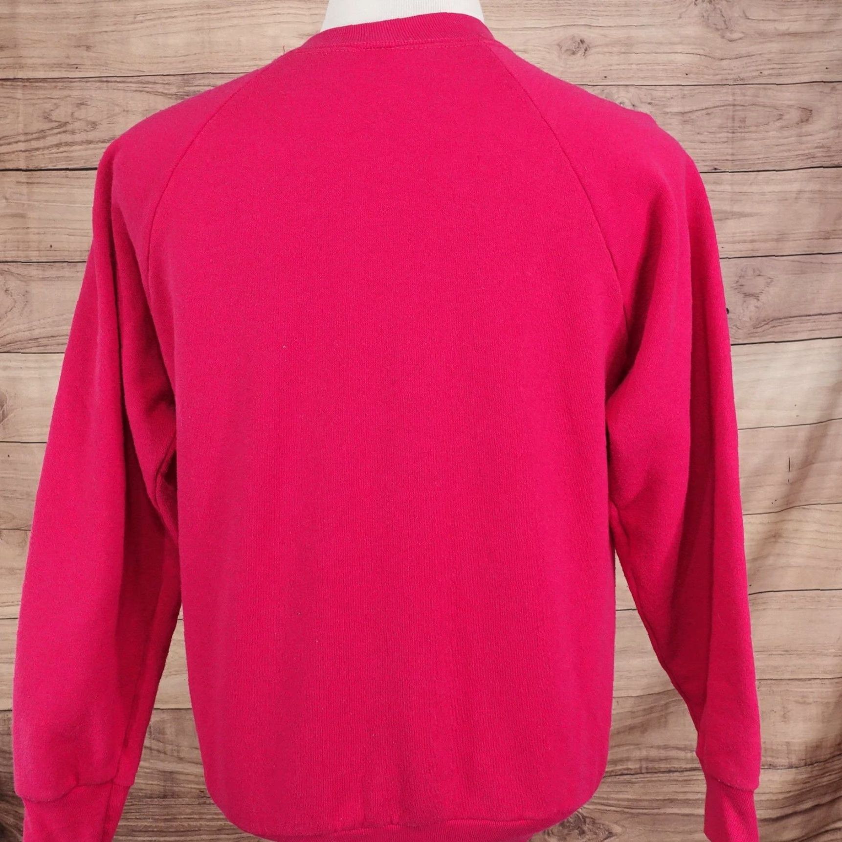 Fruit Of The Loom VINTAGE Fruit of the Loom Sweatshirt Unisex M Pink Crewneck Blank 80s Size US M / EU 48-50 / 2 - 4 Thumbnail