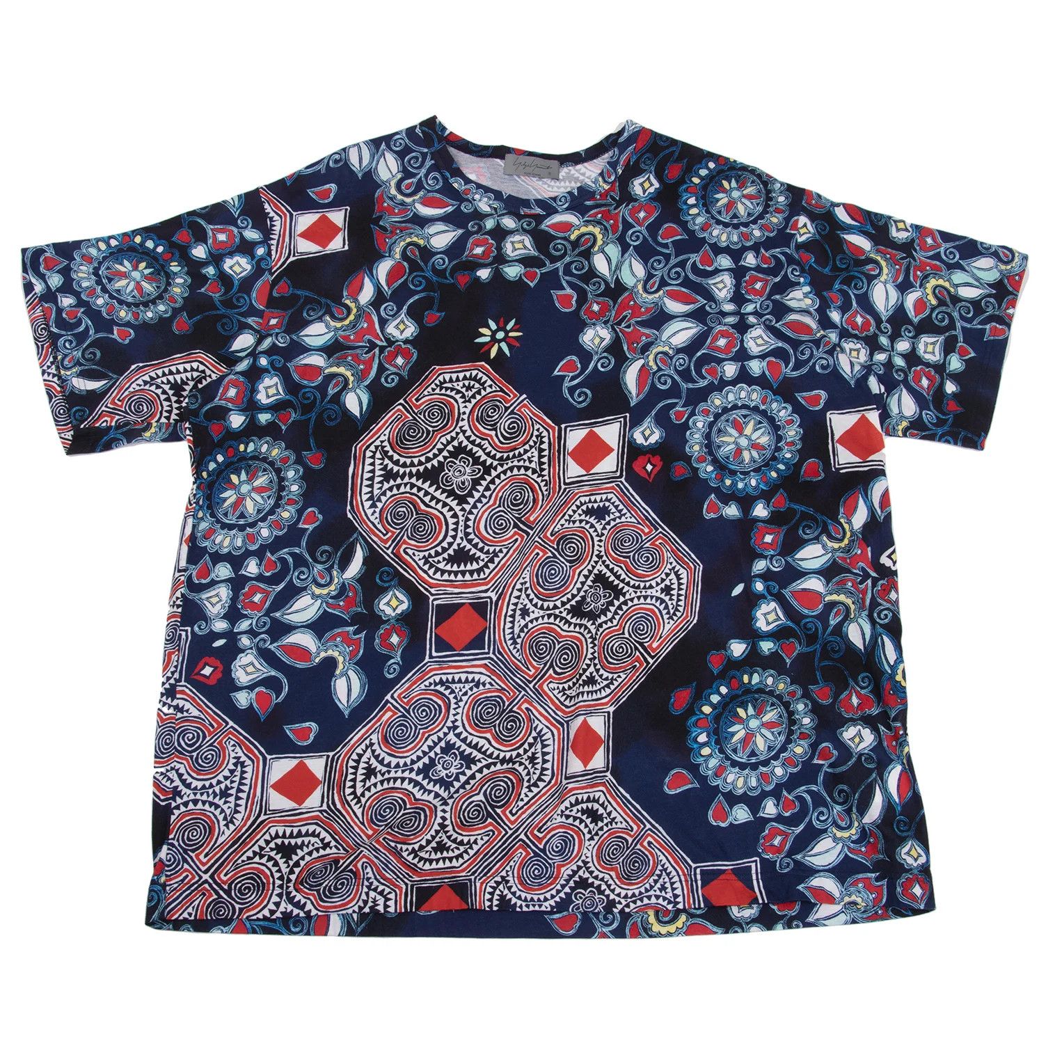 Yohji Yamamoto Yohji Yamamoto Cotton Chinoiserie T-shirt Size US S / EU 44-46 / 1 - 1 Thumbnail
