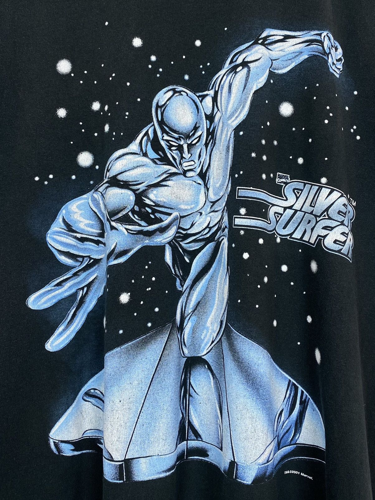 Marvel Comics Vintage Silver Surfer 2001 Marvel Comics T-Shirt Black Top Size US M / EU 48-50 / 2 - 3 Thumbnail
