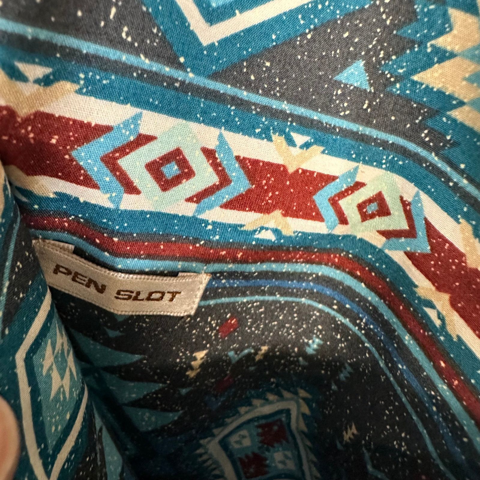 Ariat NWT ARIAT Medium Teal Prescott Classic Shirt Serape Aztec Size US M / EU 48-50 / 2 - 8 Thumbnail