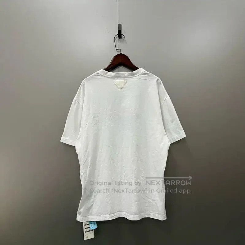 Prada Prada Summer Men's White Logo T-Shirt. Size US M / EU 48-50 / 2 - 2 Thumbnail
