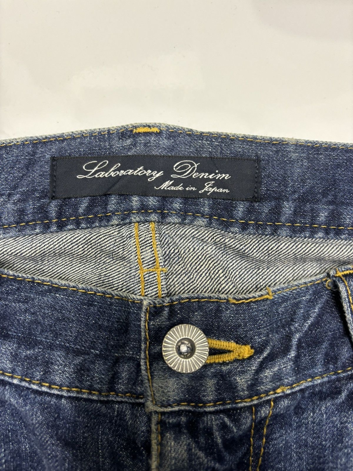 Hysteric Glamour 🇯🇵 DISTRESSED DENIM MADE IN JAPAN LABORATORY BLUE JEANS Size US 34 / EU 50 - 8 Thumbnail
