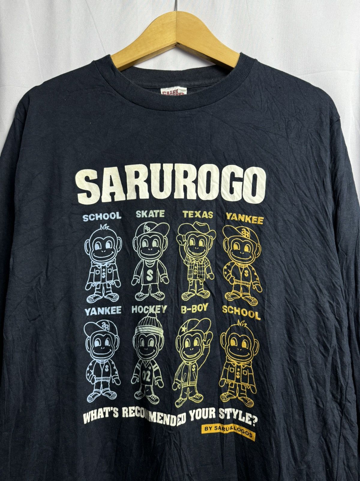 If Six Was Nine × Japanese Brand × Le Grande Bleu (L.G.B.) Japanese Sarurogo Your Style Long Sleeve Size US L / EU 52-54 / 3 - 1 Thumbnail