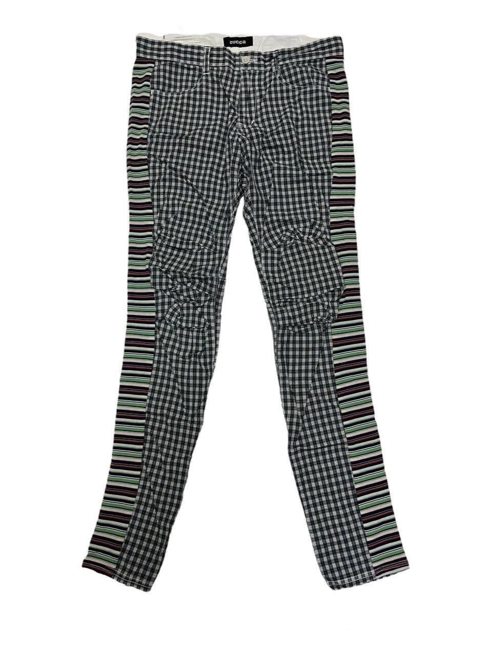 Zucca Zucca Curve Leg Checkered Pants Size US 30 / EU 46 - 1 Thumbnail