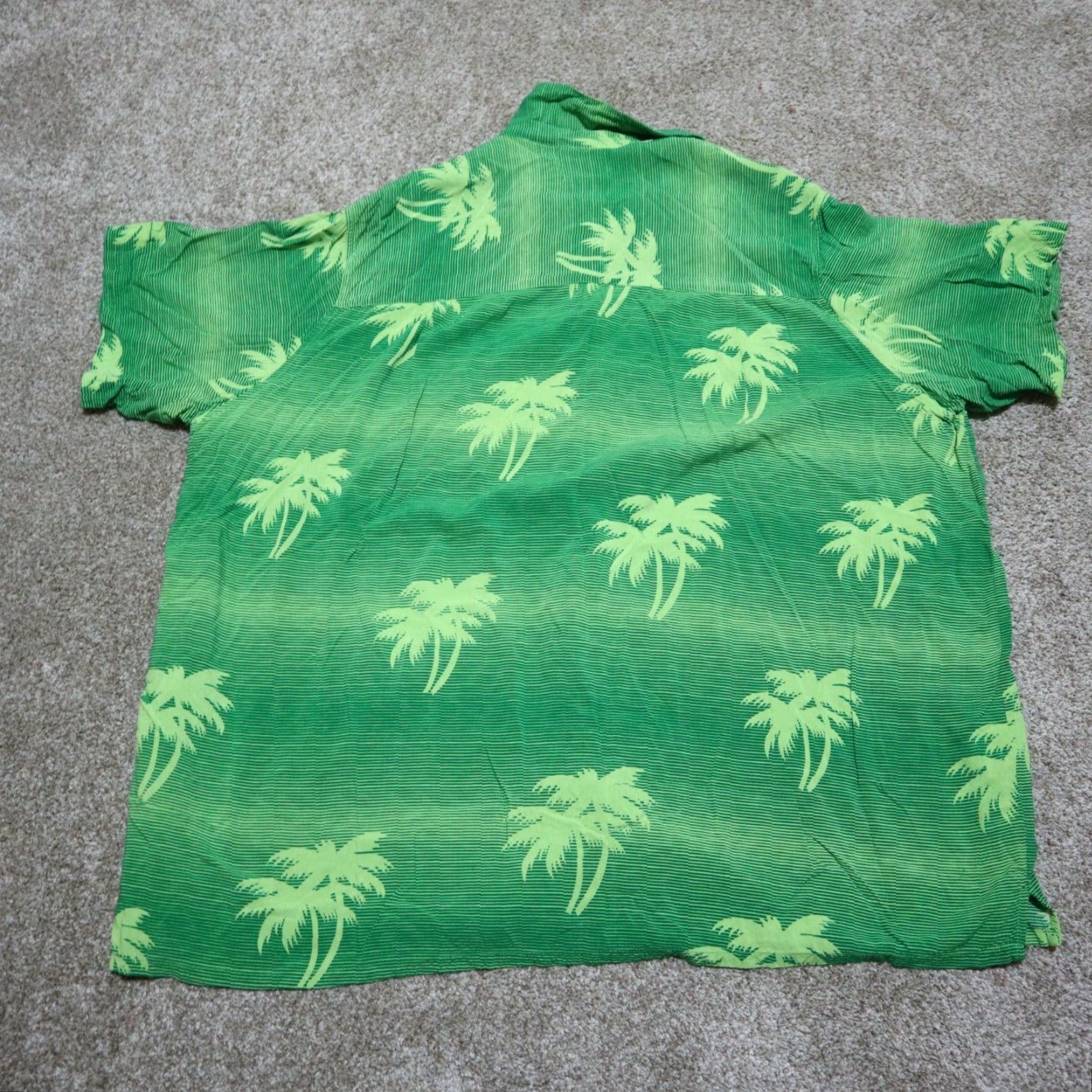 Vintage VINTAGE Profile Shirt Hawaiian Button-Up Men 2X Green Short Sleeve Button Down 80s 90s Aloha Beach Summer Comfort Casual Party/Cocktail Travel Womens? Size US XXL / EU 58 / 5 - 8 Thumbnail