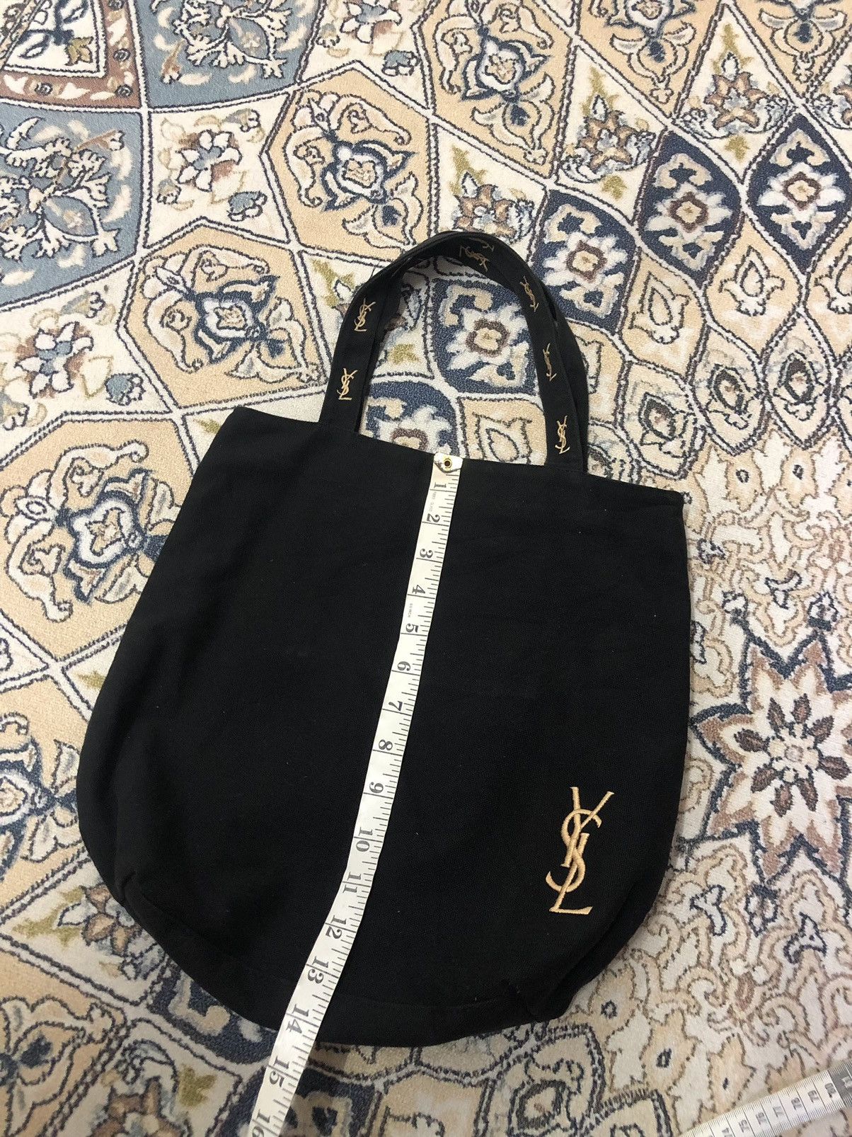 Yves Saint Laurent Yves Saint Laurent Embroidery Logo Tote Bag Size ONE SIZE - 16 Thumbnail