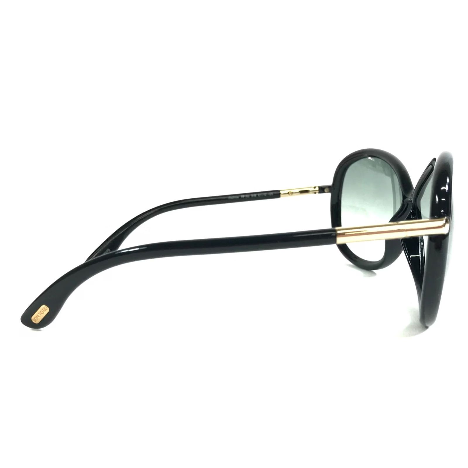 Tom Ford Sunglasses Clothilde TF162 Shiny Black Frames Blue 