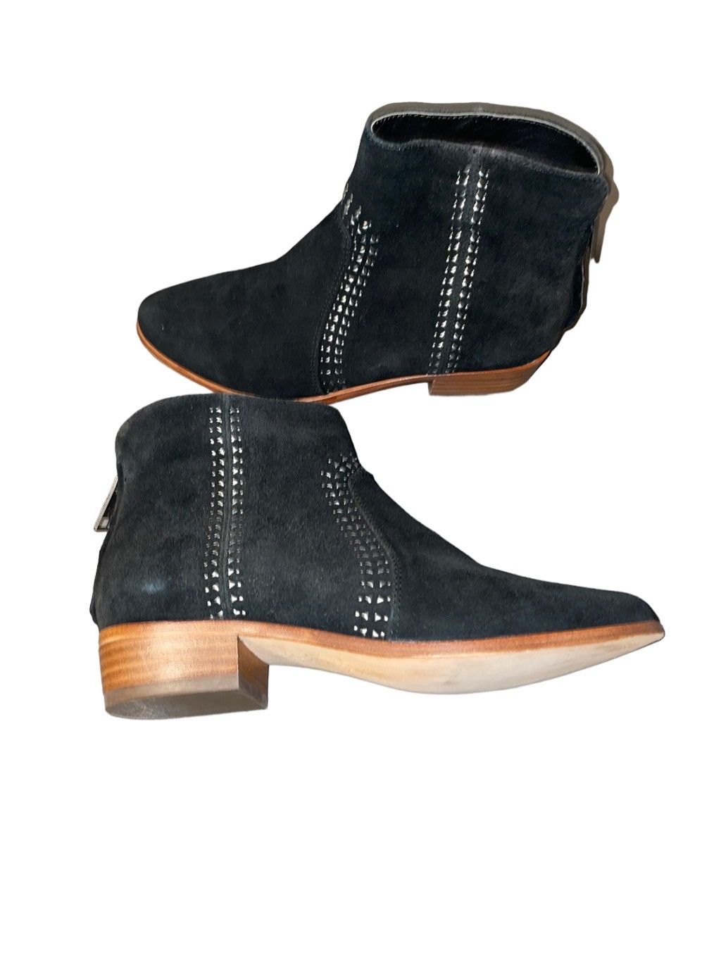 image of Joie Lucy Suede Bootie New in Black, Women's (Size 7)