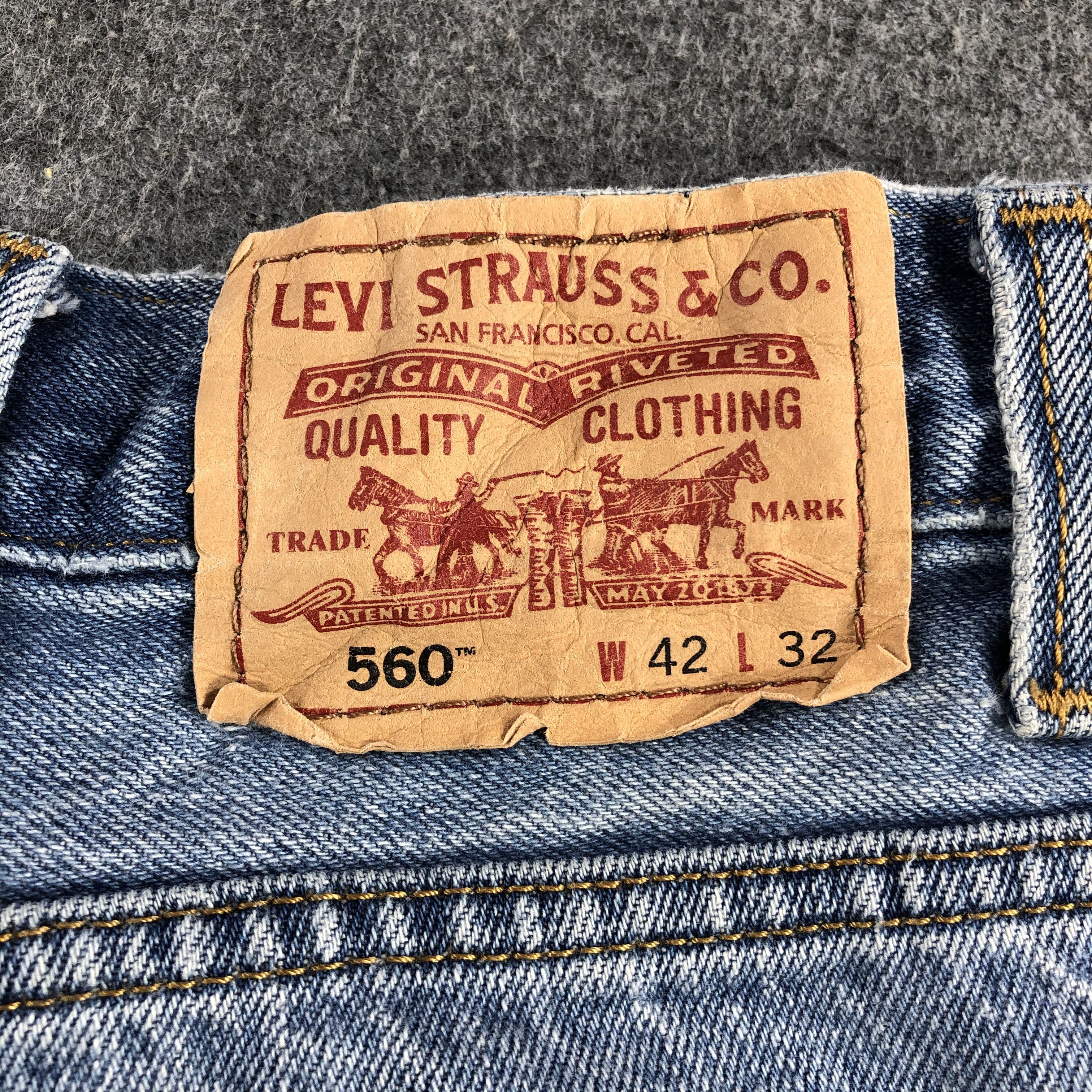 Levi's Vintage Blue Wash Levis 560 Jeans-J2250 Size US 42 / EU 58 - 5 Thumbnail