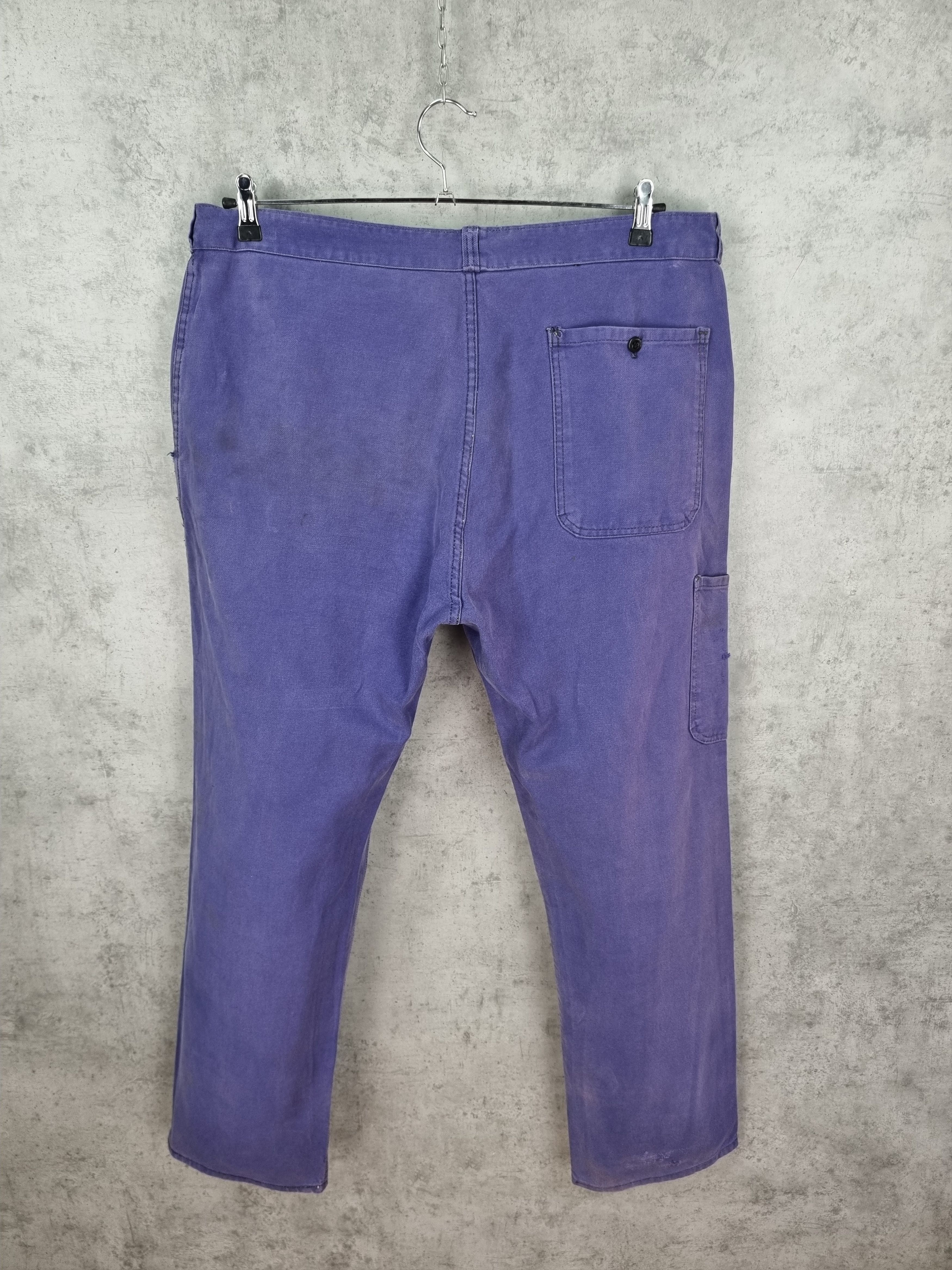Le Laboureur 80s French Chore Vintage Worker Pants Size US 36 / EU 52 - 3 Thumbnail