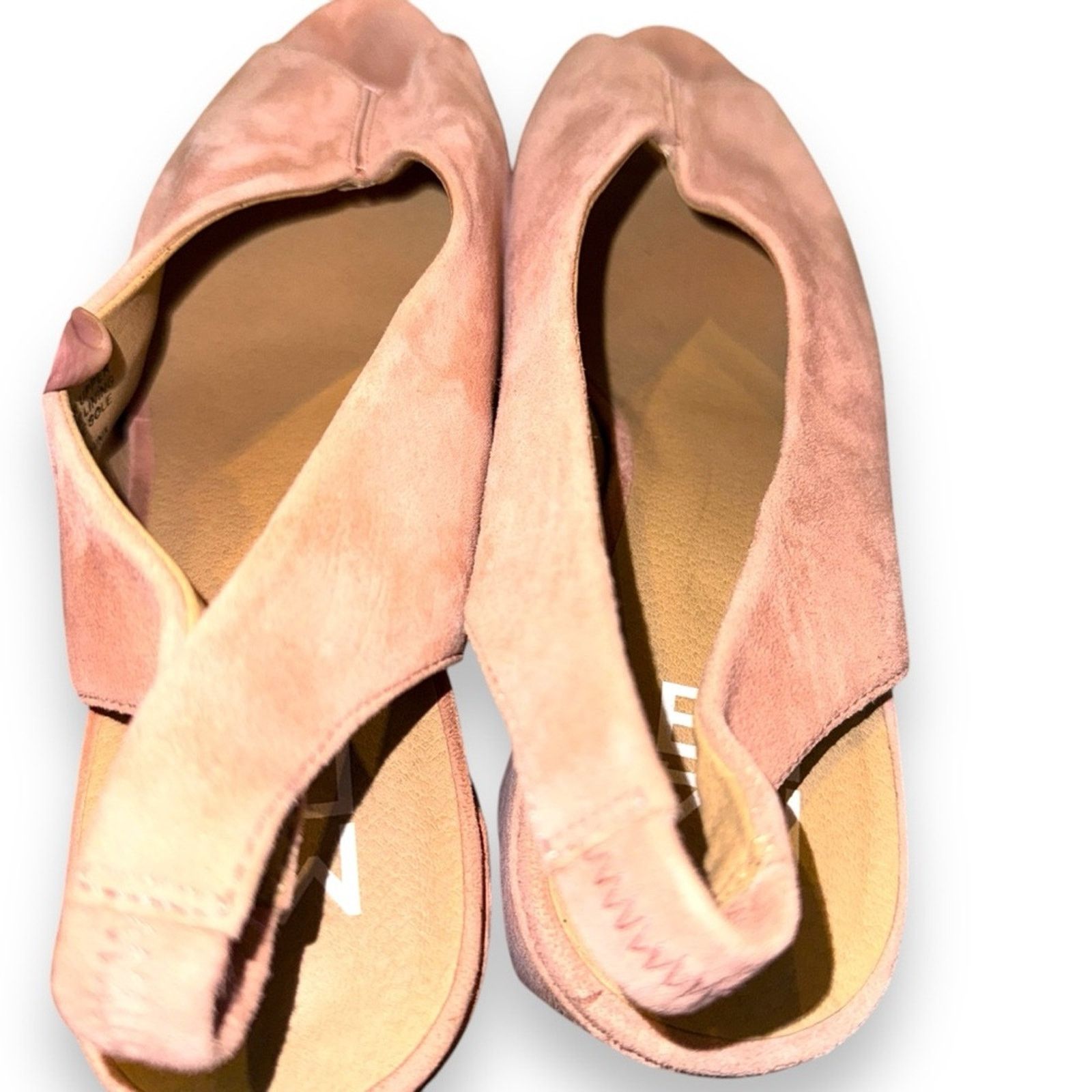 Anthropologie Anthropologie M4d3 Safi Suede Block Peep Toe Slingback Heels Size US 9 / IT 39 - 12 Thumbnail