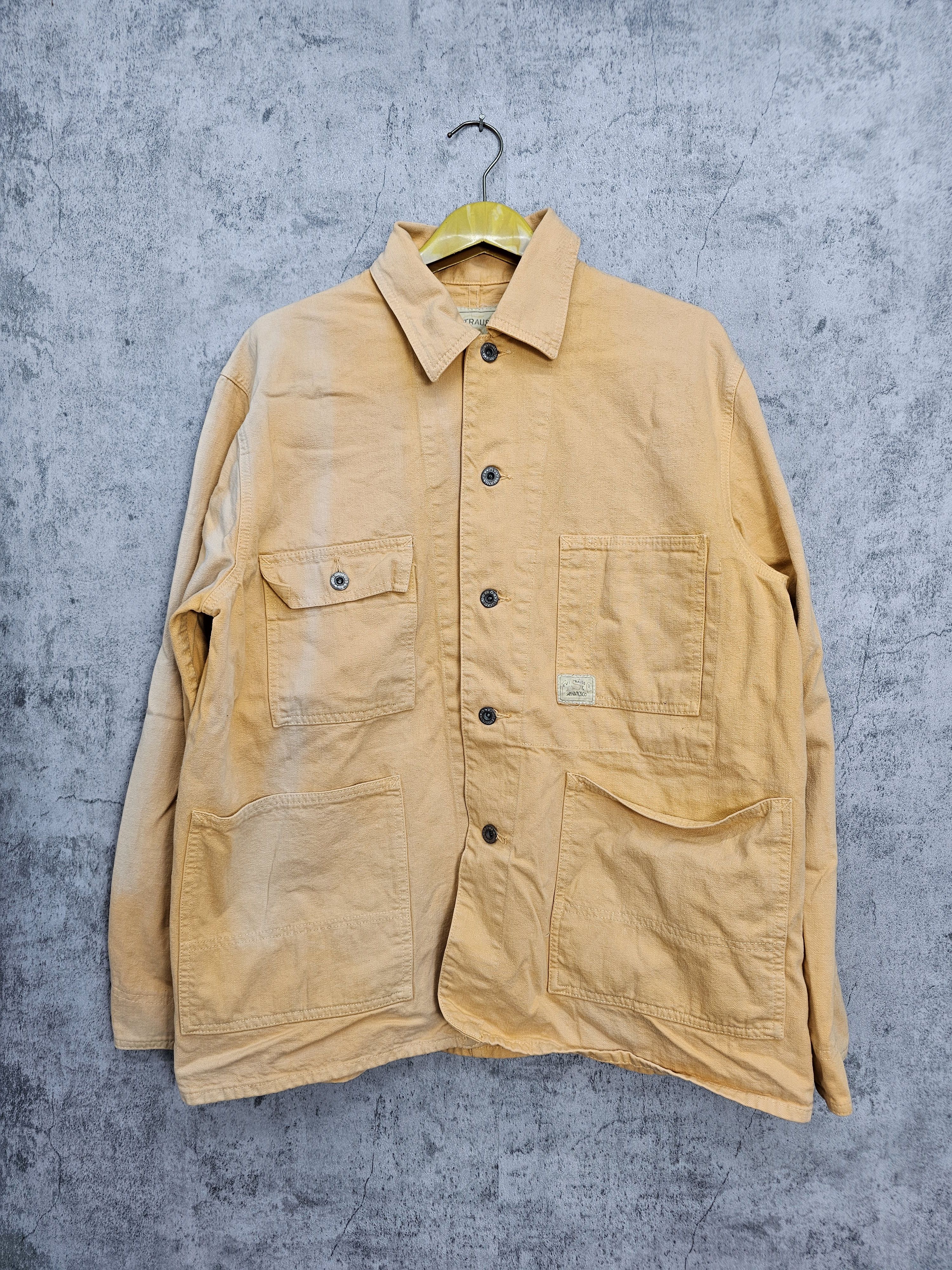 Levi's Vintage LEVIS Faded Workwear Orange Button Up Jacket J0060 Size US M / EU 48-50 / 2 - 1 Thumbnail