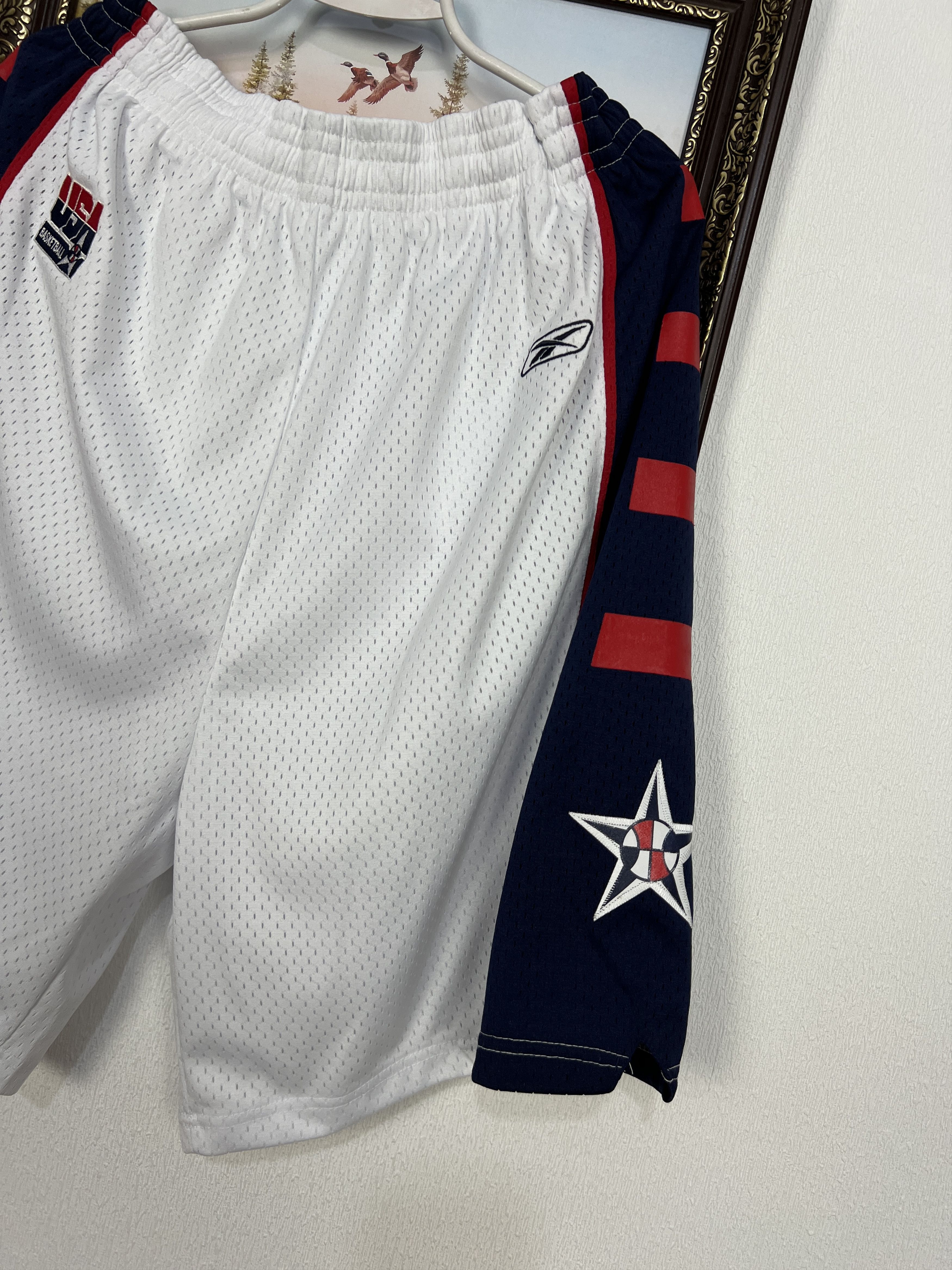 Reebok Vintage 2000's Reebok Team USA Basketball Shorts NBA 2XL Size US 38 / EU 54 - 2 Thumbnail