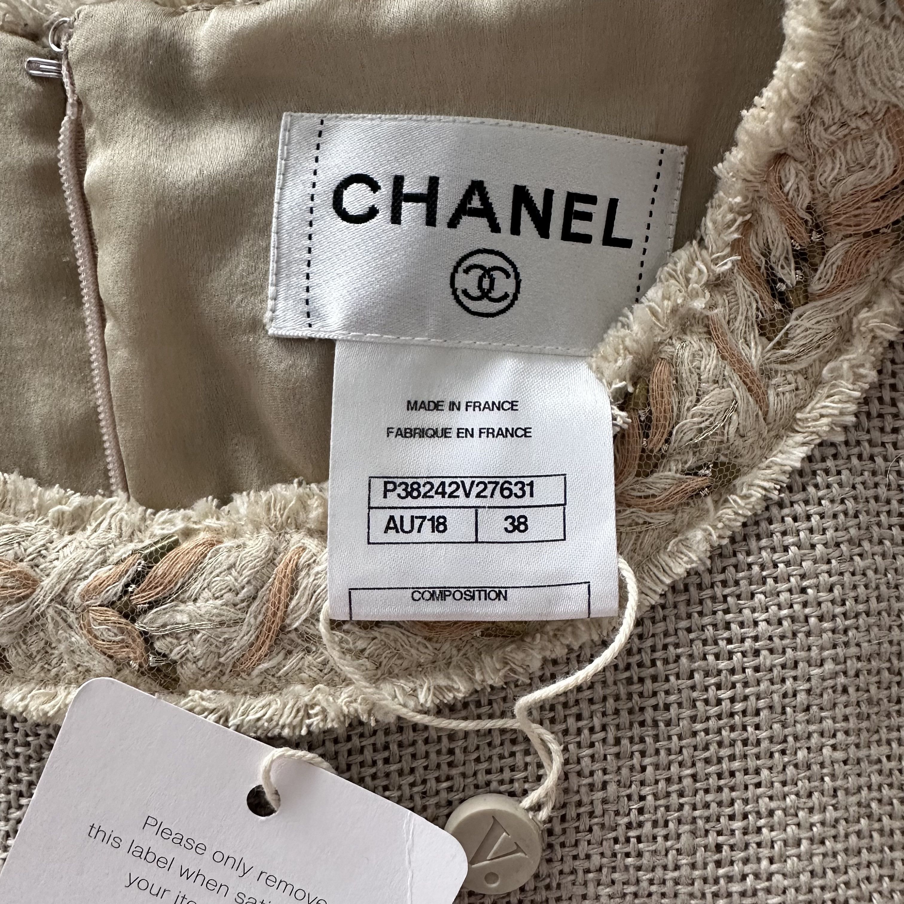 Chanel CHANEL S10 A-line linen dreas Size XS / US 0-2 / IT 36-38 - 9 Thumbnail