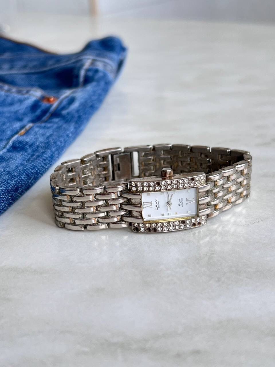 Vintage Vintage Steel Link Quartz Watch Japan Omax Metal Y2K Retro Size ONE SIZE - 1 Thumbnail